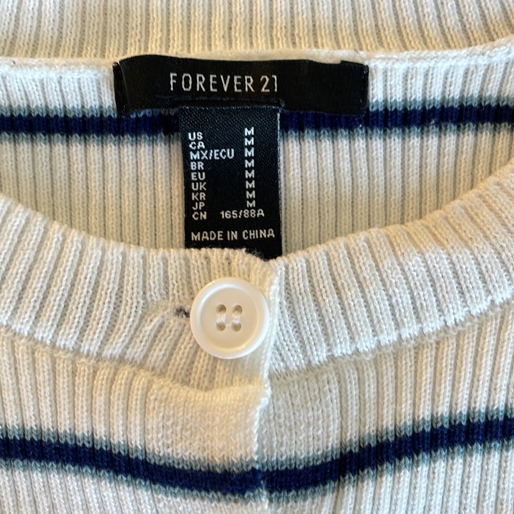 Forever 21 Button Down Ribbed Sweater - Picture 3 of 6